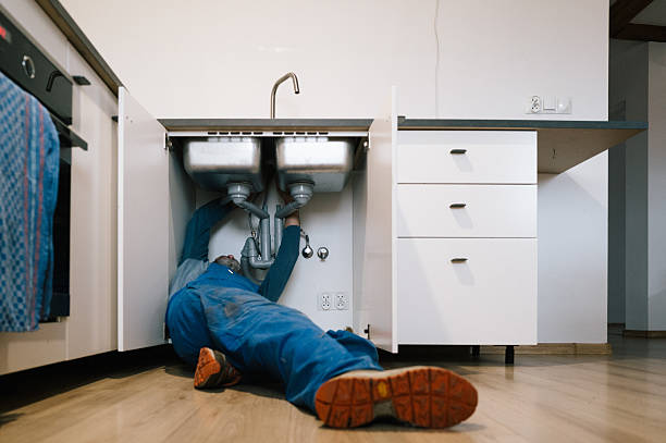 Professional Drain Cleaning technician working in Atherton, CA